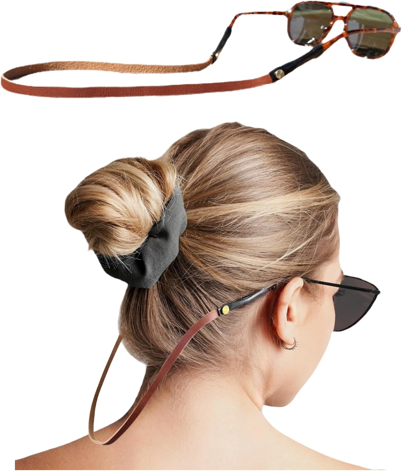 Leather Glasses Strap Handmade Full Grain Leather Sunglasses Eyeglasses Holders Around Neck Gifts for Women Men