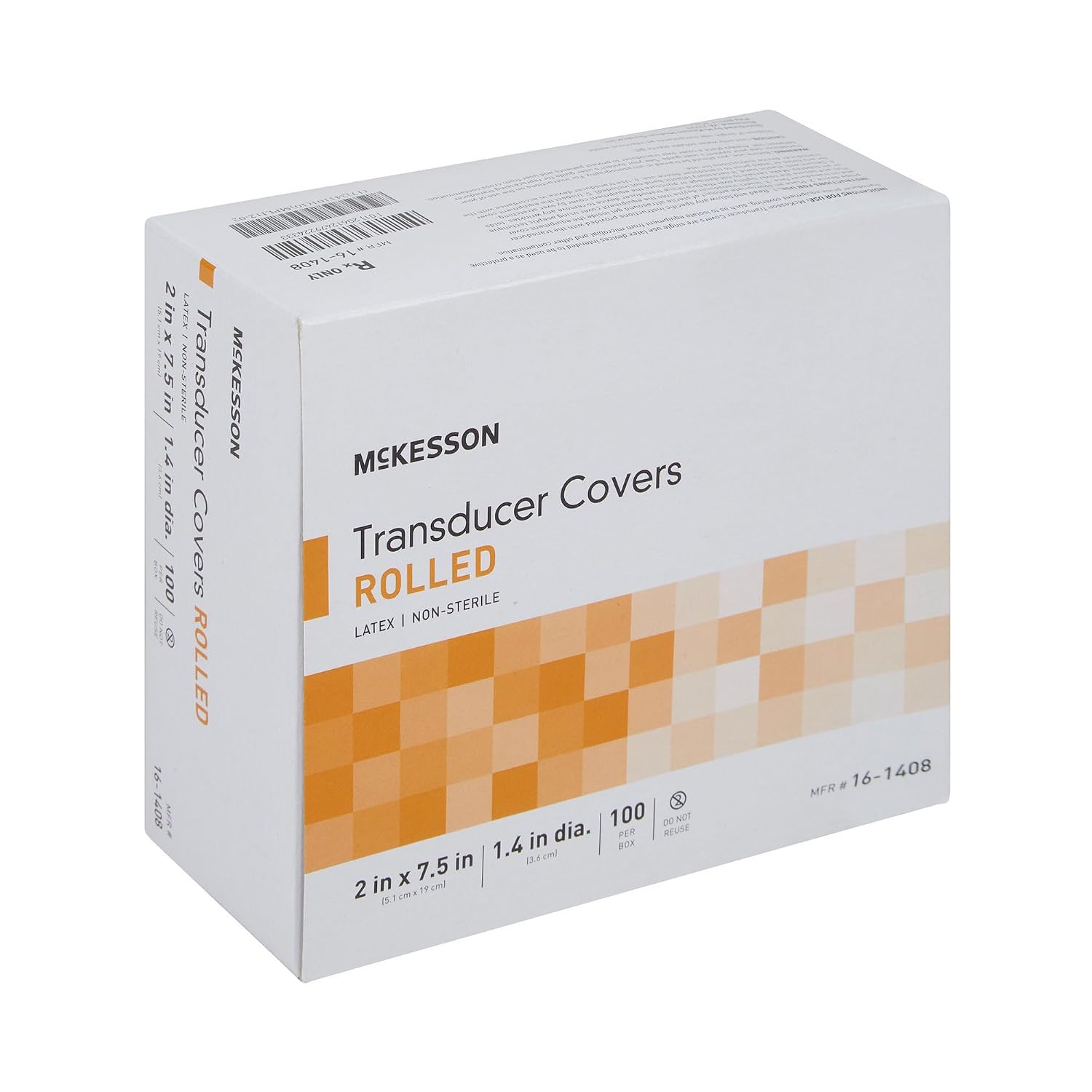 Ultrasound Transducer Covers, Latex, 2 x 7 1/2 in, 100 ct