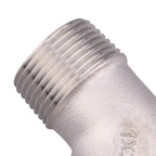 DERNORD 1 1/4" Hose Barb x 1" Male NPT Stainless Steel 90 Degree Elbow- Home Brew Pipe Fitting