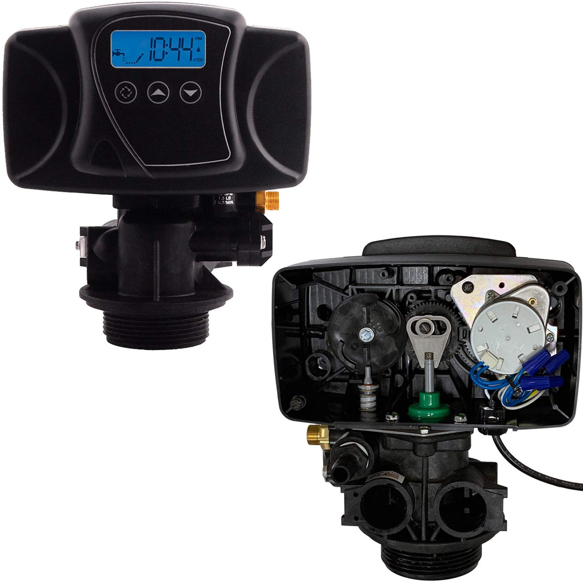 5600sxt Whole House Water Softener Plus Upflow Carbon Filtration System, 10% crosslink resin and coconut shell