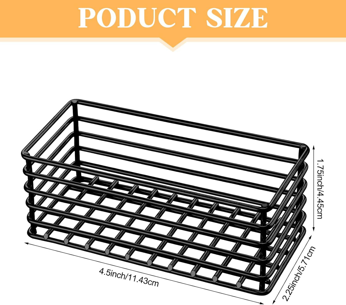2 Pcs Sugar Packet Holders for Coffee Bar, Black