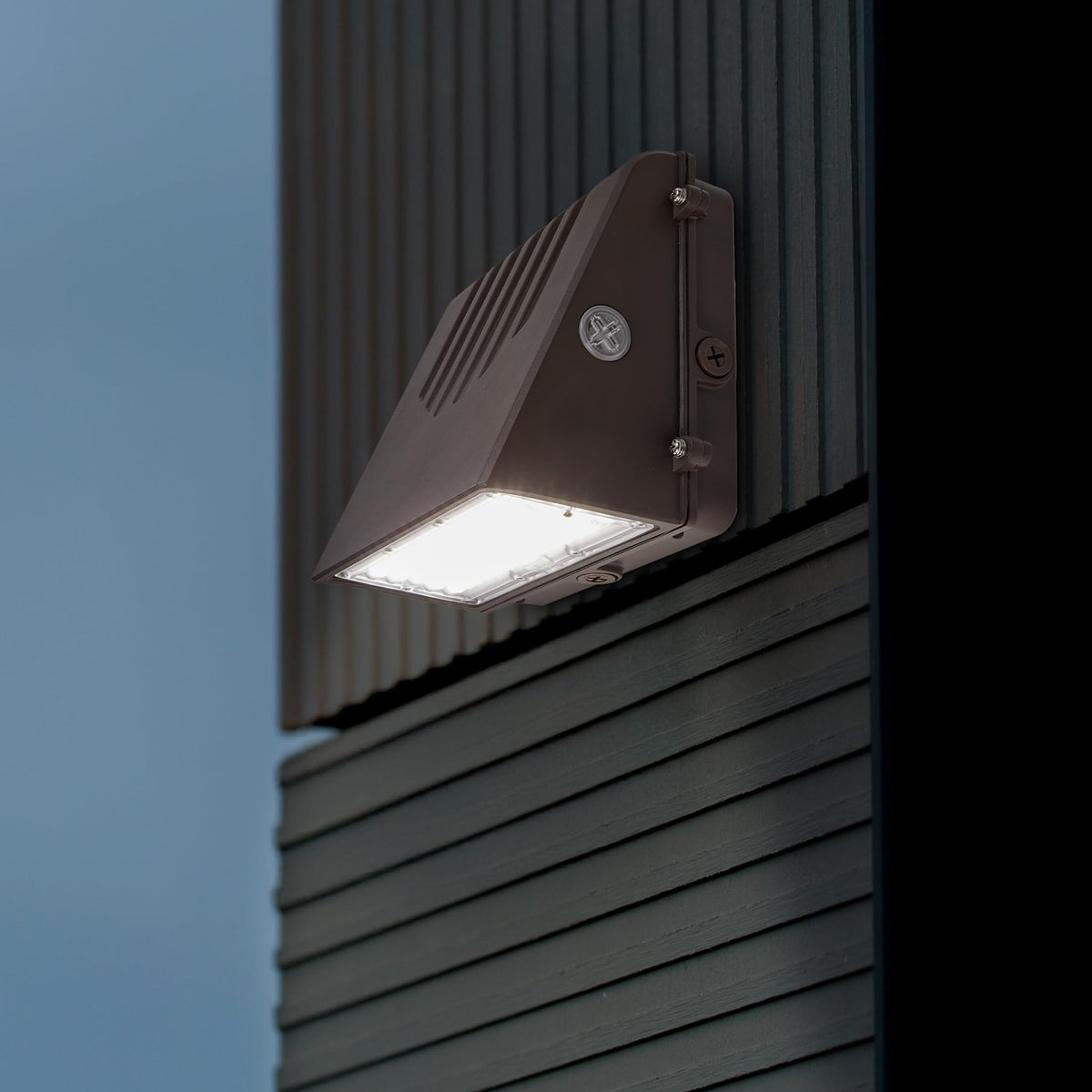 LED Wall Pack Security Light, Selectable Color/Watts, 11,500 Lumens