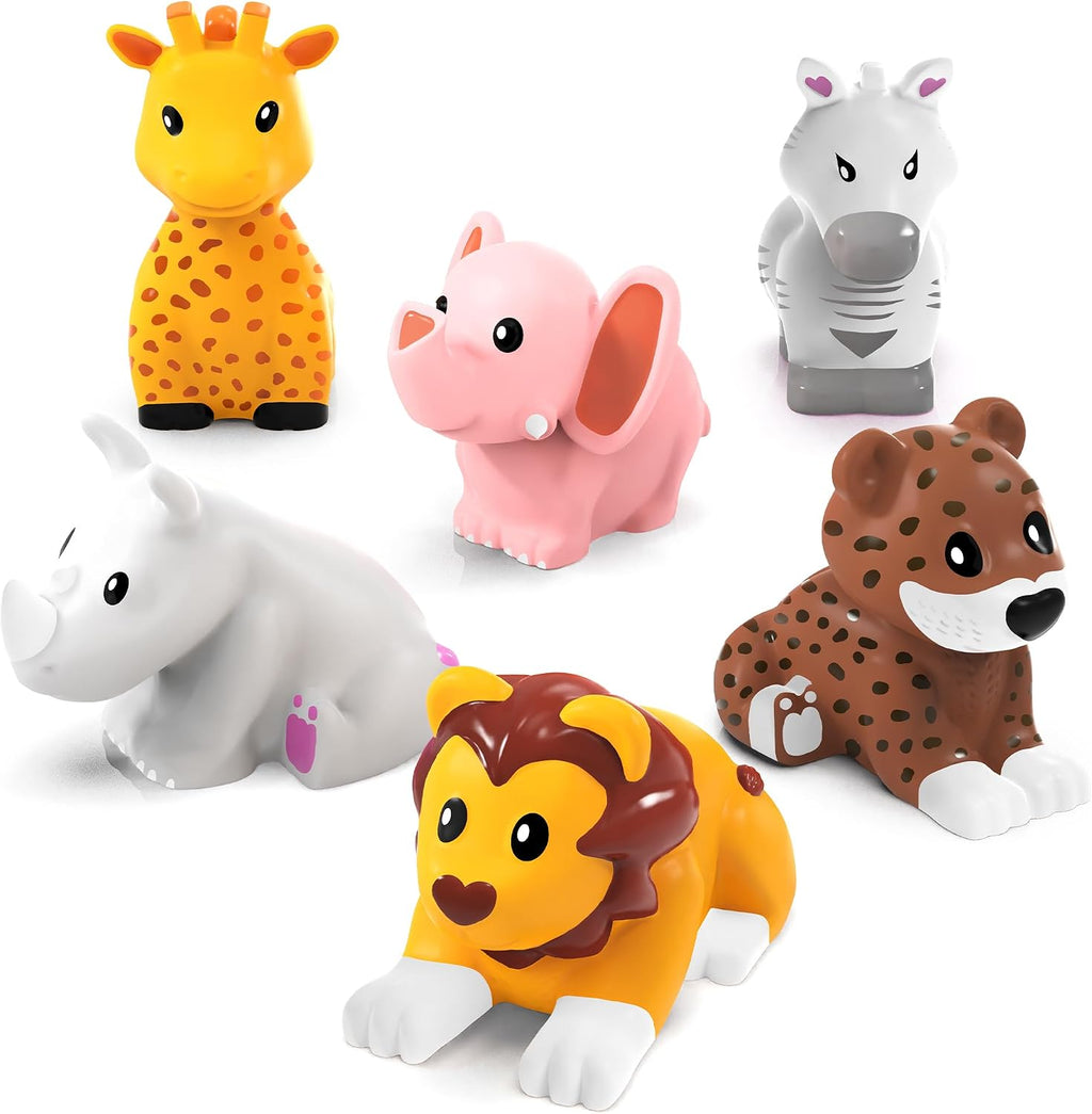 Savanna Mold Free Bath Toys, 6 Pack | Sealed, No Hole Bath Toys Design Keeps Moisture Out | Soft, Squeezable & Float