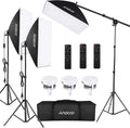 Softbox Photography Lighting Kit Professional Studio Equipment with 20"x28" Softbox, 2800-5700K 85W Bi-Color