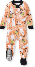 Girls Organic Cotton, Snug Fit Footed Sleeper Pajamas