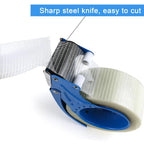 3Rolls Filament Strapping Tape 2Inch with Dispenser, Heavy Duty Fiberglass Reinforced Packing Tape for Shipping