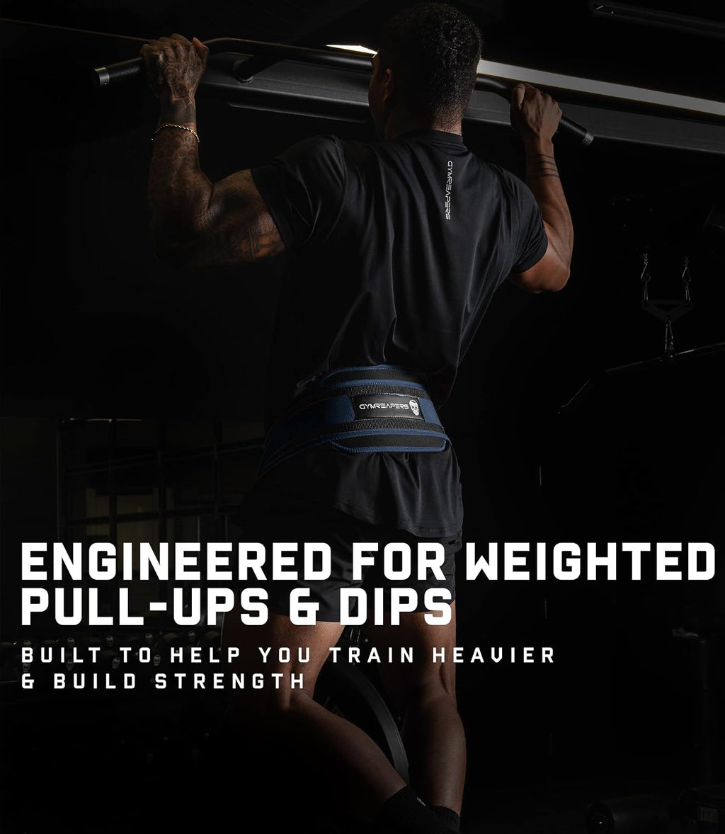 Gymreapers Dip Belt With Chain For Weightlifting, Pull Ups, Dips - Heavy Duty Steel Chain For Added Weight Training