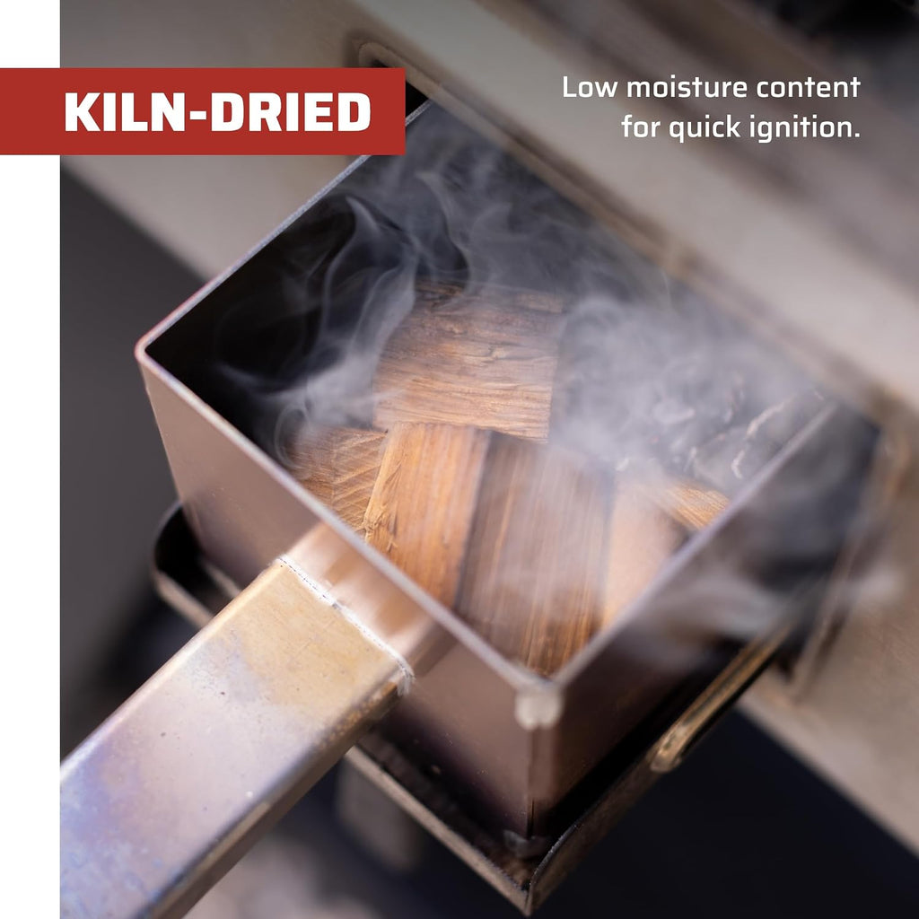 Premium Hardwood Chunks - Wood Chunks for Smoking & Outdoor Grilling - Compatible with Pellet Grills, Smokers &