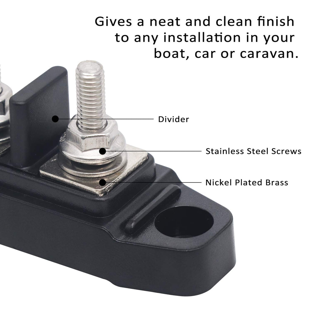 Recoil BBSPG4 4 Position Bus Bar Terminals Power Distribution Block