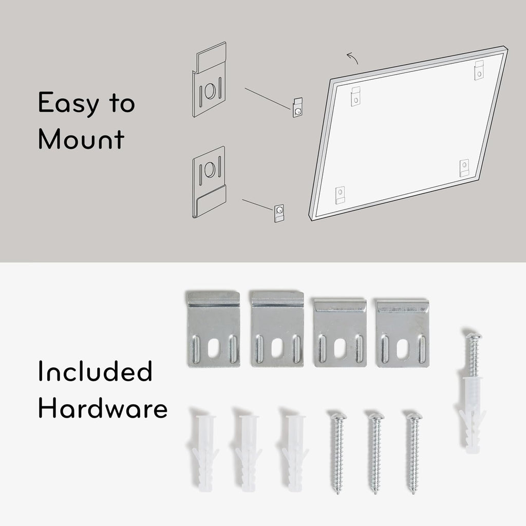 Magnetic Dry Erase 4-in-1 Calendar White Board, 36" x 48", Silver Aluminum Frame
