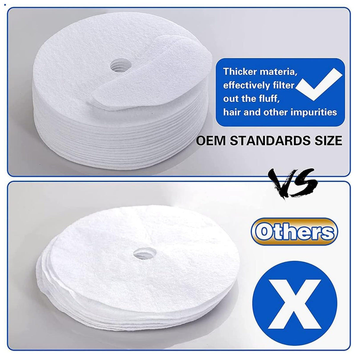 20/25/30/40Pcs Clothes Dryer Exhaust Filter Portable Dryer Lint Filter Replacement For Panda/MagicChef/Sonya