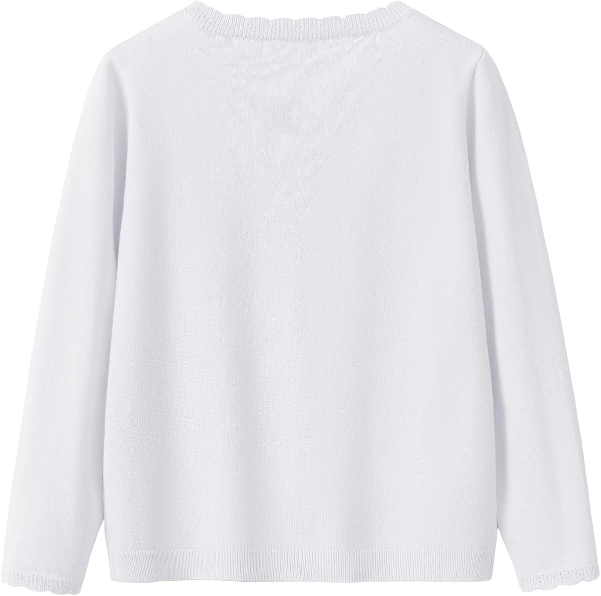 Girls Basic Cardigan Button Up Knitted School Sweater 4-12 Years | Soft Breathable,Cozy Lightweight Fall & Spring