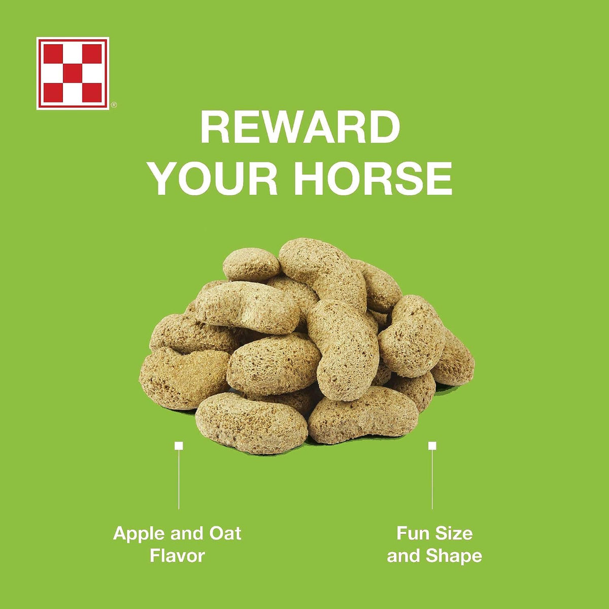 Apple and Oat Flavored Horse Treats | 3.5 Pound (3.5 lb) Bag