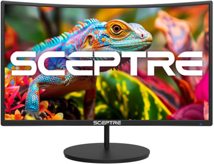 New! Sceptre Curved 27-inch Gaming Monitor 100Hz 1080p R1500 98% sRGB HDMI x2 VGA Build-in Speakers, VESA Wall Mount