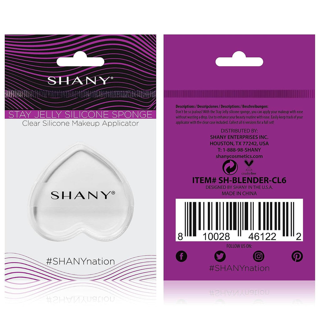 Stay Jelly Silicone Sponge - Clear & Non-Absorbent Makeup Blending Sponge for Flawless Application with Foundation