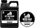 Cutting Board Oil 16oz and Wood Wax 3oz Set
