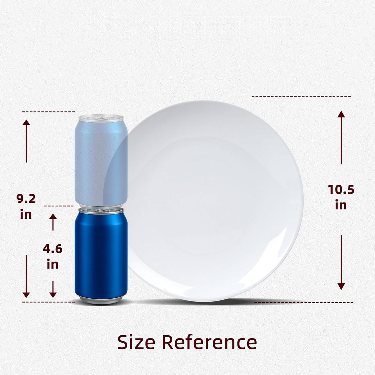 Restaurant Value, Stoneware Coupe Shape Plate 10.5", Bright White, Case of 12