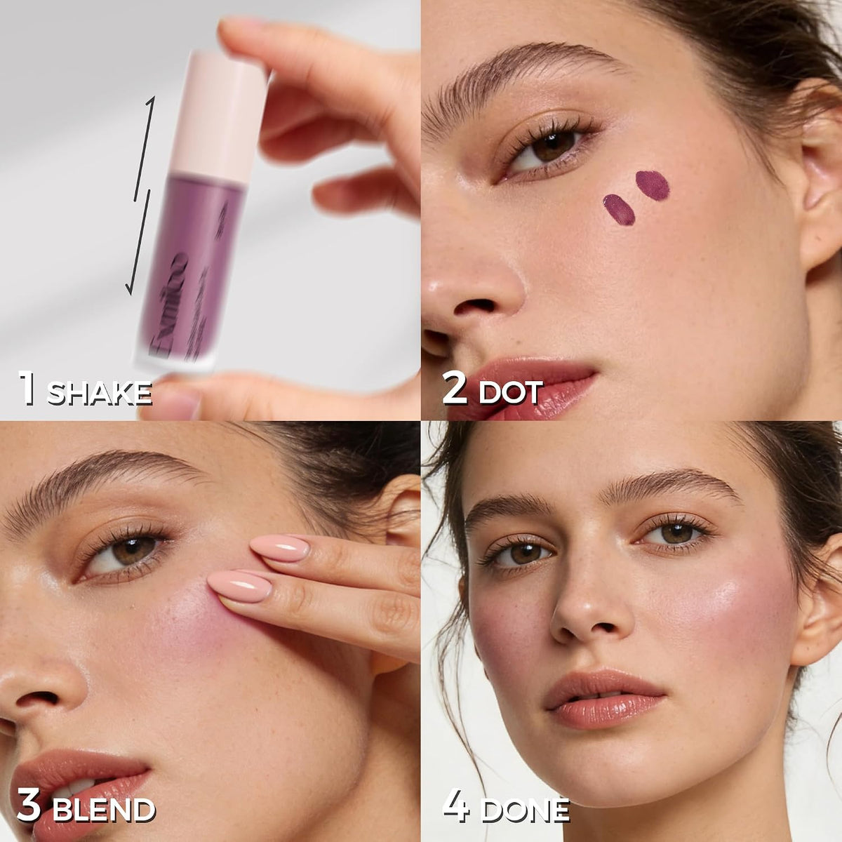 Cool Toned Liquid Blush, Liquid Blush for Cheeks, Berry Glow