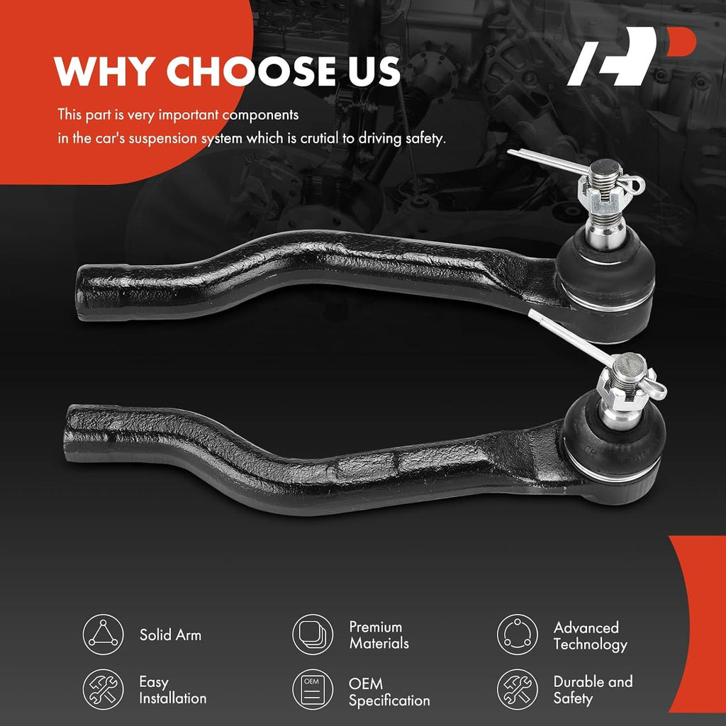 A-Premium Front Outer Tie Rod End, Compatible with Honda & Acura