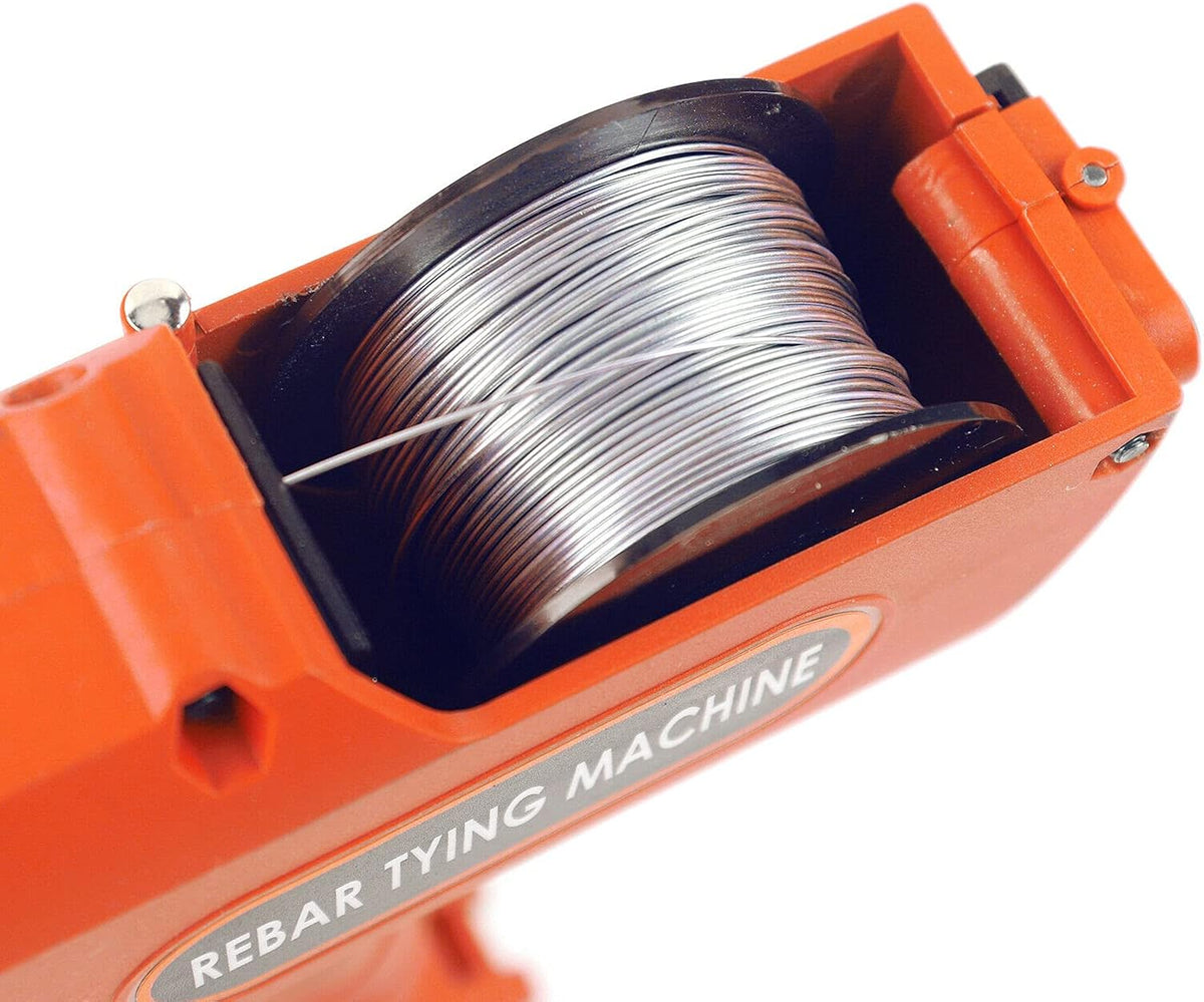 Automatic Rebar Tier Tying Machine, 8-34mm 12V Handheld Rebar Tier Gun Steel Bar Rod Tying Banding Tool Kits Steel