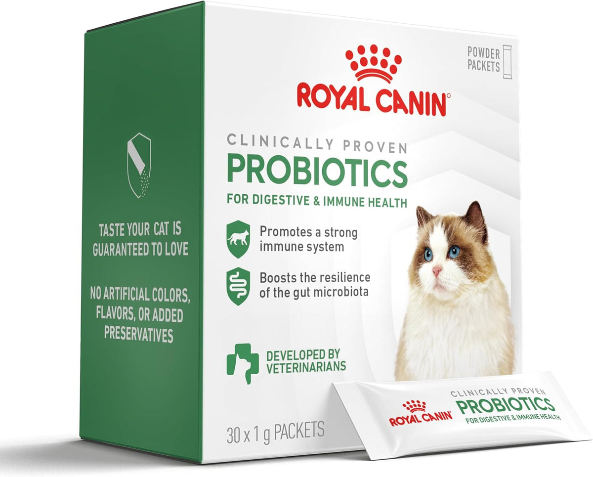 Probiotics for Cats Digestive and Immune Health Powder Supplement for Cats of All Ages, 30 Count