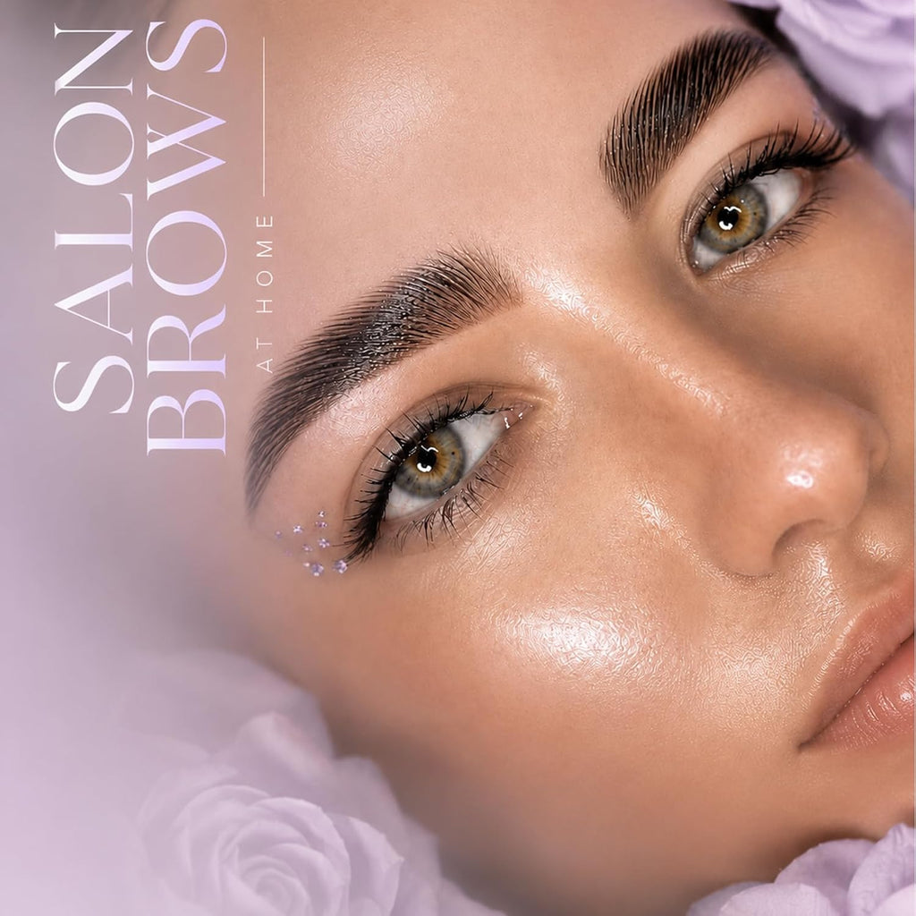 Brow Lamination Kit, Tube Design Instant Perm for Fuller & Thicker Eyebrows Salon Result lasts 4 weeks (with Liquid