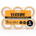 Heavy-Duty Clear Packing Tape (6 Rolls) - 48mm x 50m Per Roll