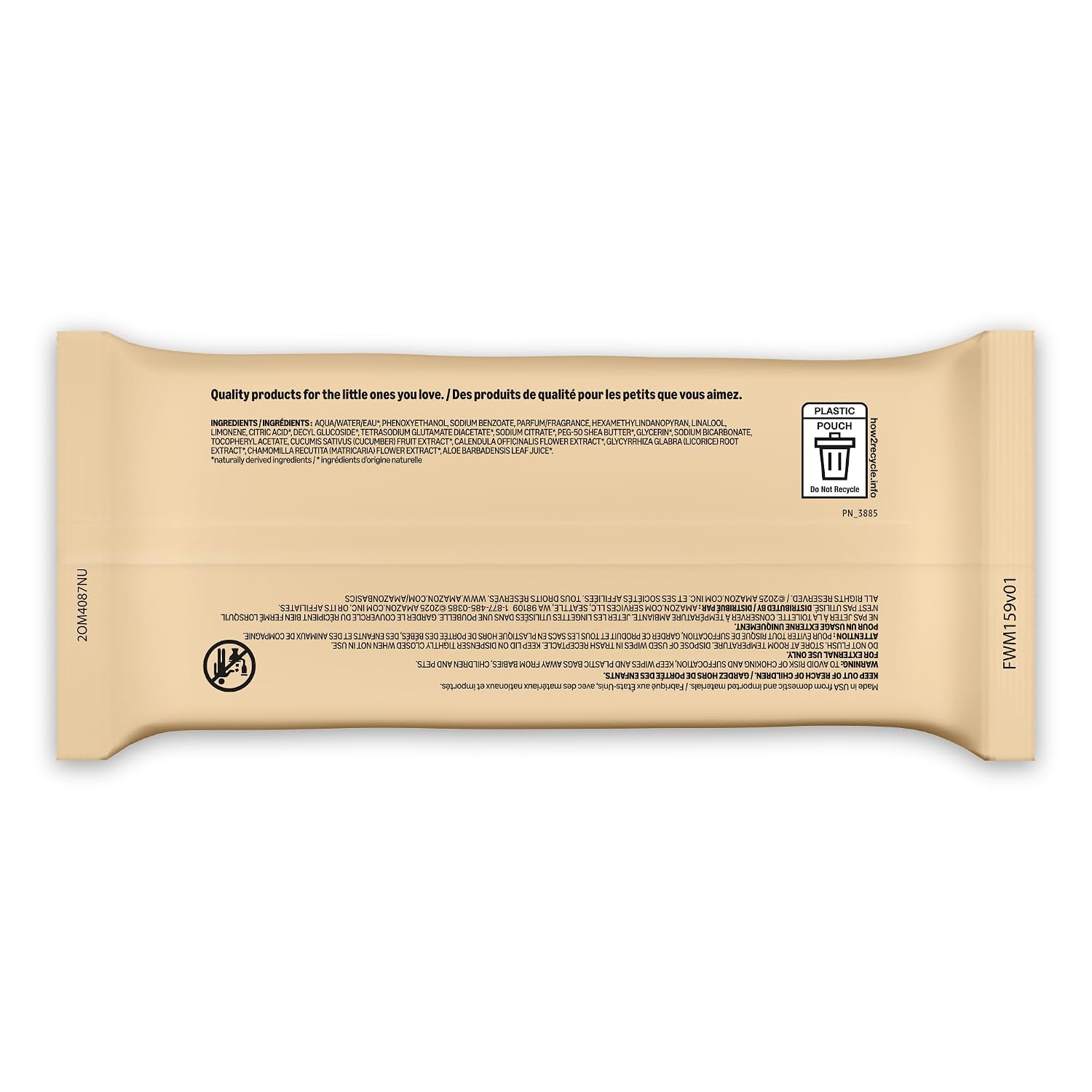 Shea Butter Baby Wipes, Hypoallergenic, with Vitamin E and Aloe, 6.75 x 7.5 Inch, 810 Count (9 Packs of 90 Wipes Each)