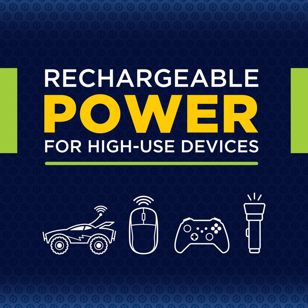 Rechargeable AA Batteries (4 Pack), NiMH Double A Rechargeable Batteries