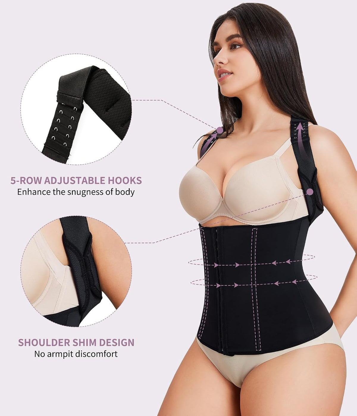 Back Brace for Women Breathable Back Straightener Posture Corrector