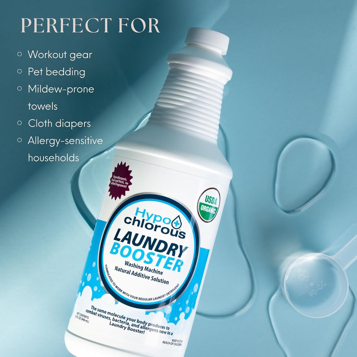 Hypochlorous Laundry Booster, 1 Gallon, 64 Loads