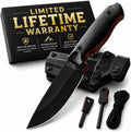 Bloodline Fixed Blade Survival Knife – Full Tang 1095 High Carbon Steel Bushcraft & Hunting Knife with G10 Handle