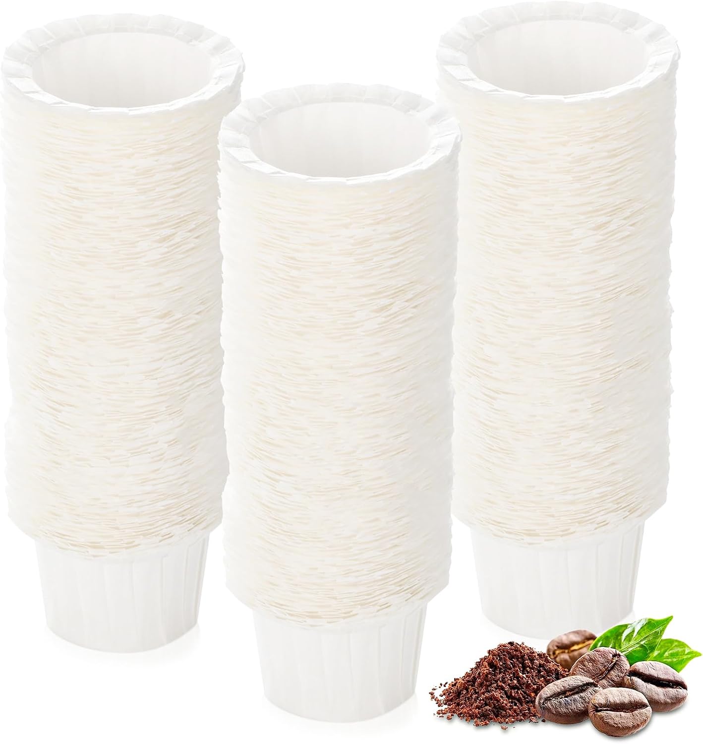 Disposable Paper Coffee Filters, Keurig K Cup Paper Filters for Keurig Single Brewer Reusable Cups, K-cup Coffee