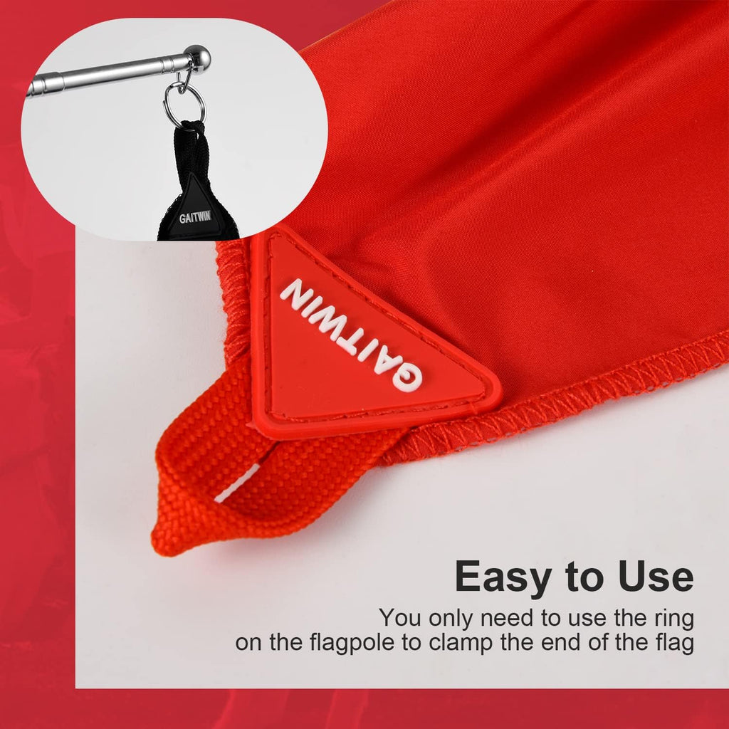 Horse Training Flag Equipment 5 Pcs with 1Pcs Telescopic Flag Pole Lunge Whip Stick for Horsemanship Supplies