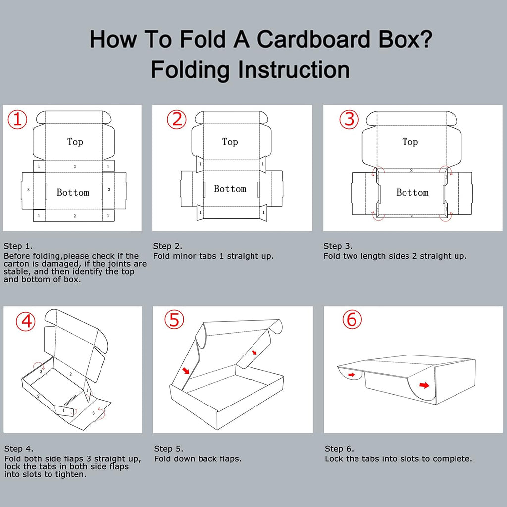 9x6x2 Shipping Boxes Set of 50, White Small Corrugated Cardboard Box, Mailer Box