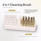 Nail Drill Bits Cleaner Brush Case Accessories with Clear Cover for Cleaning Tungsten Carbide Ceramic Nail Drill Bits