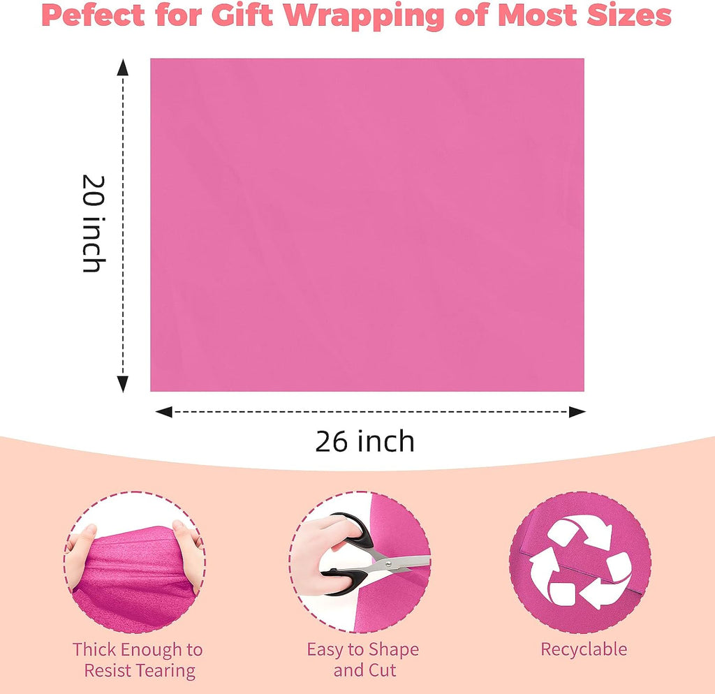 360 Sheets 20 x 26 Tissue Paper for Gift Bags, Rainbow 36 Colors
