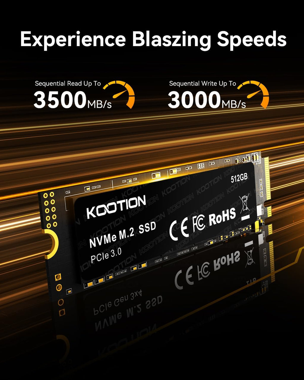 512GB PCIe 3.0 M.2 Internal Solid State Drive PCle 3.0x4 SSD NVMe M.2 2280 Internal SSD Up to 3500MB/s PCIe Gen 3