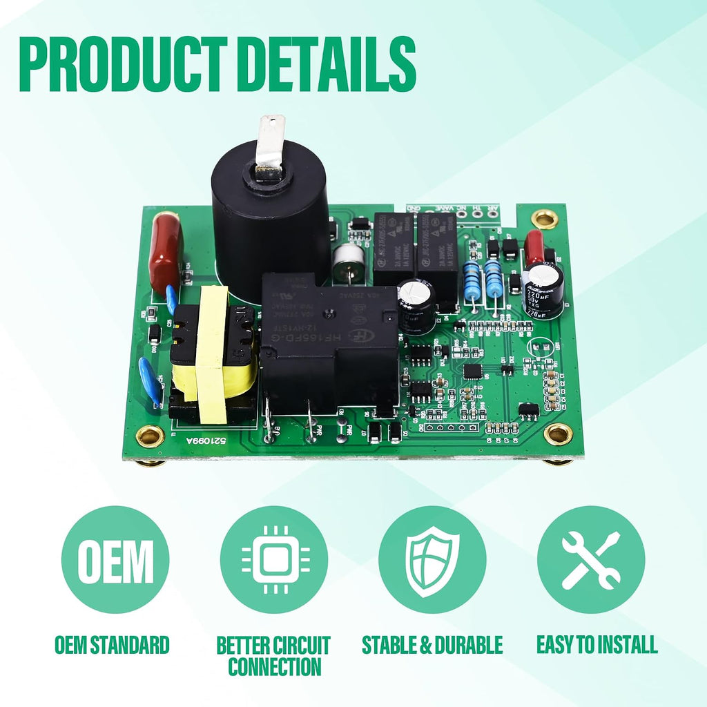520820 RV Furnace Heater Circuit Board with Fan Control Compatible with Suburban 12VDC Module Board，Replaces # 520199, 520814, 520871, 33550L, AP4896608