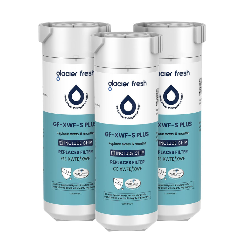 XWFE (Built-in CHIP) Refrigerator Water Filter Pack of 3
