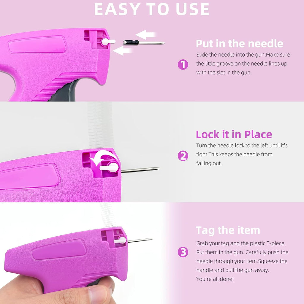 Price Tagging Gun for Clothing, Retail Attacher Tag Gun for Clothes