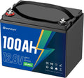 12V 100Ah LiFePO4 Deep Cycle Lithium Battery, 15000+ Cycles, Lightweight & Compact Design, Perfect For Rv, Solar