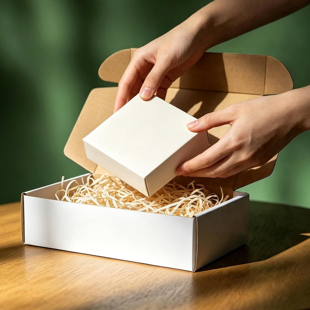 11 x8 x3 inches Shipping Boxes, 28 Pack White Cardboard Corrugated Mailers