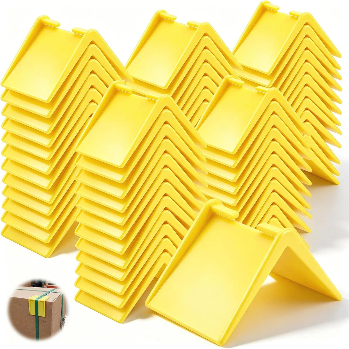 50 Pcs 2'' x 2'' Edge Protectors Flatbed Plastic Corner Guards