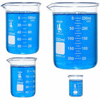 Glass Beaker Set, 4 Sizes, Karter Scientific 214T2