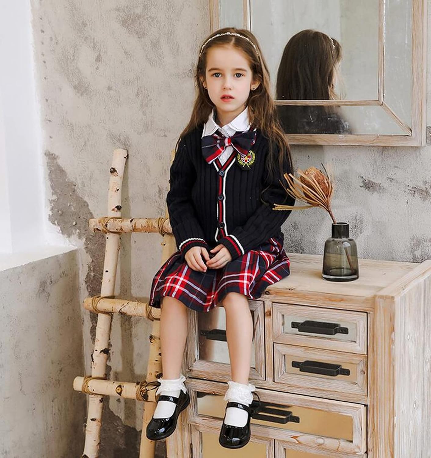 Girl's Strap School Uniform Dress Shoe Mary Jane Flat (Toddler/Little Kid/Big Kid)