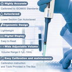 Single Channel Adjustable Pipettor, Micropipette 1-10 ML