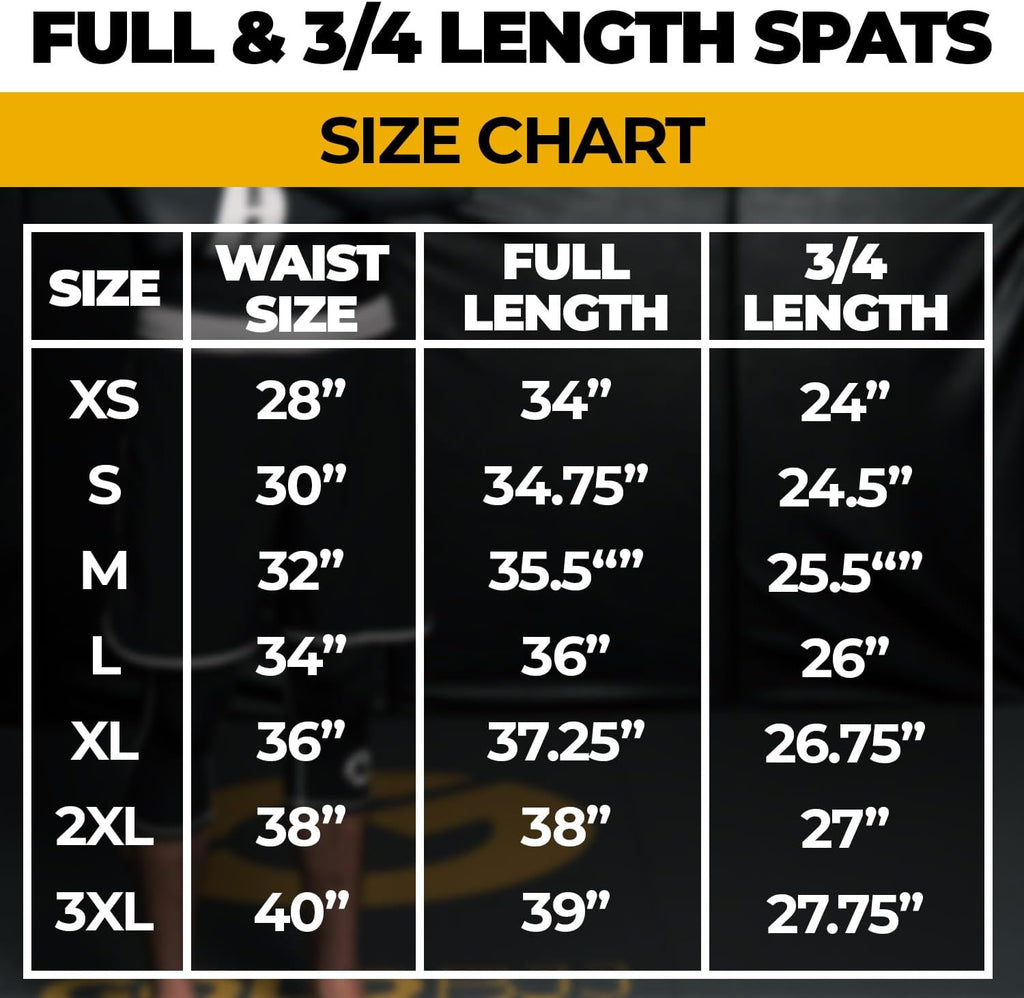 Jiu Jitsu Spats - Base Layer for Gi and No-Gi Grappling - Martial Arts Pants