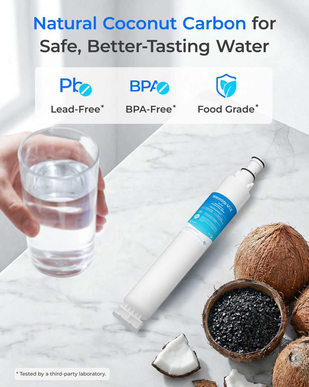 4396701/ EDR6D1 Refrigerator Water Filter, 2 Pack