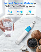4396701/ EDR6D1 Refrigerator Water Filter, 2 Pack